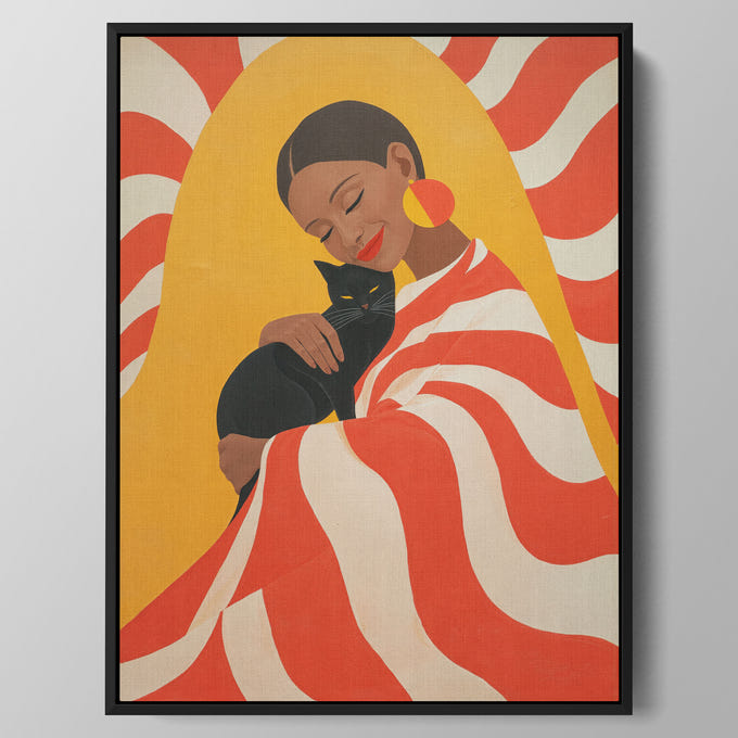 Sunlit Stripe Embrace Wall Art