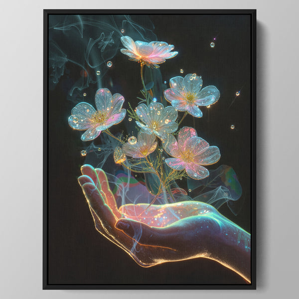 Luminous Night Blooms Wall Art