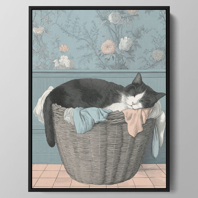 Toile Laundry Nap Wall Art
