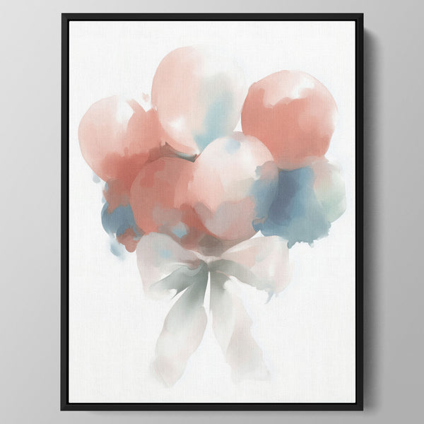 Pastel Balloon Bouquet Wall Art