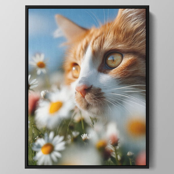 Daisy Gaze Cat Wall Art