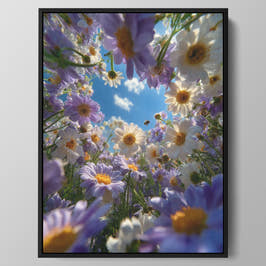 Sky Through Daisies Wall Art