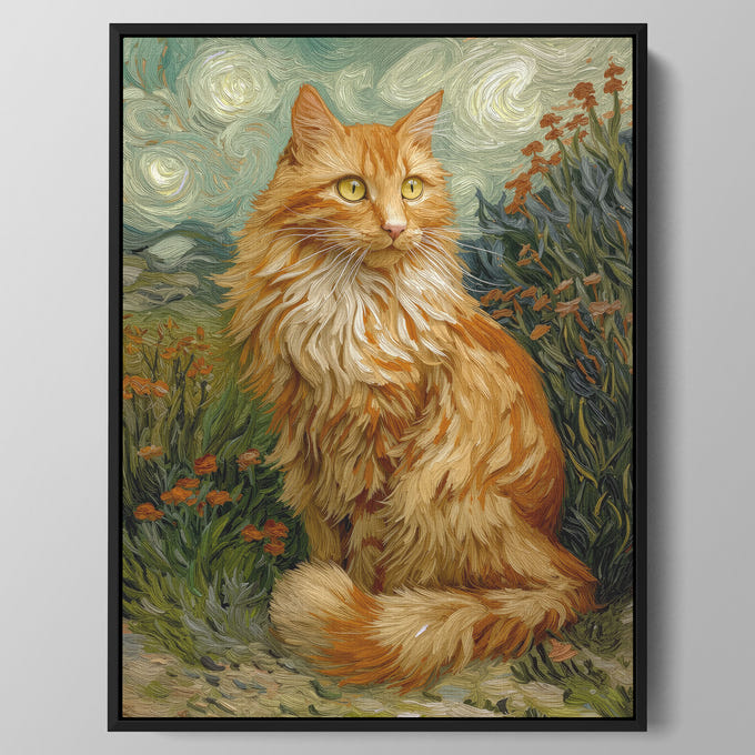 Teal Night Ginger Wall Art