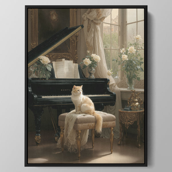 Rose Sonata Cat Wall Art