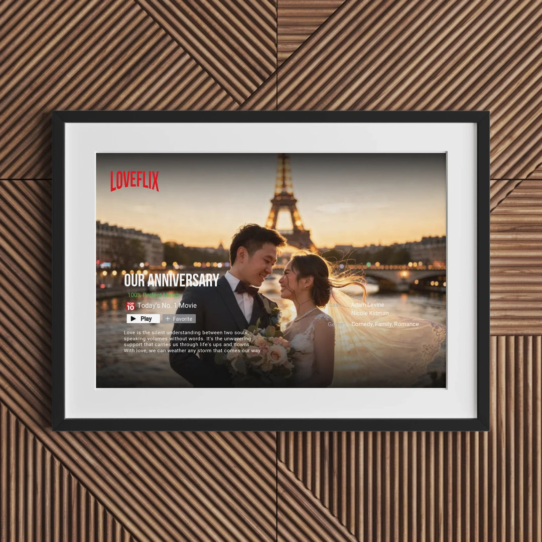 Netflix Love Story: The World’s Top 5 Most Romantic Wedding Paradises | Personalized Poster