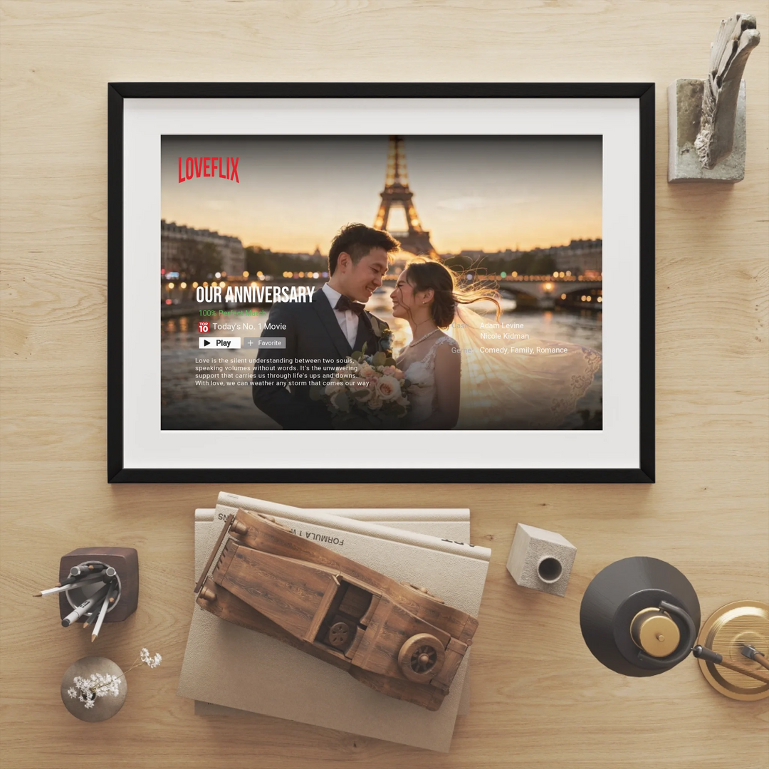 Netflix Love Story: The World’s Top 5 Most Romantic Wedding Paradises | Personalized Poster