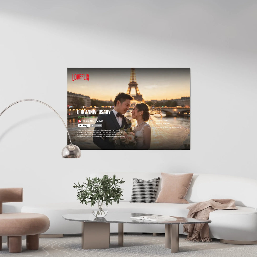 Netflix Love Story: The World’s Top 5 Most Romantic Wedding Paradises | Personalized Poster