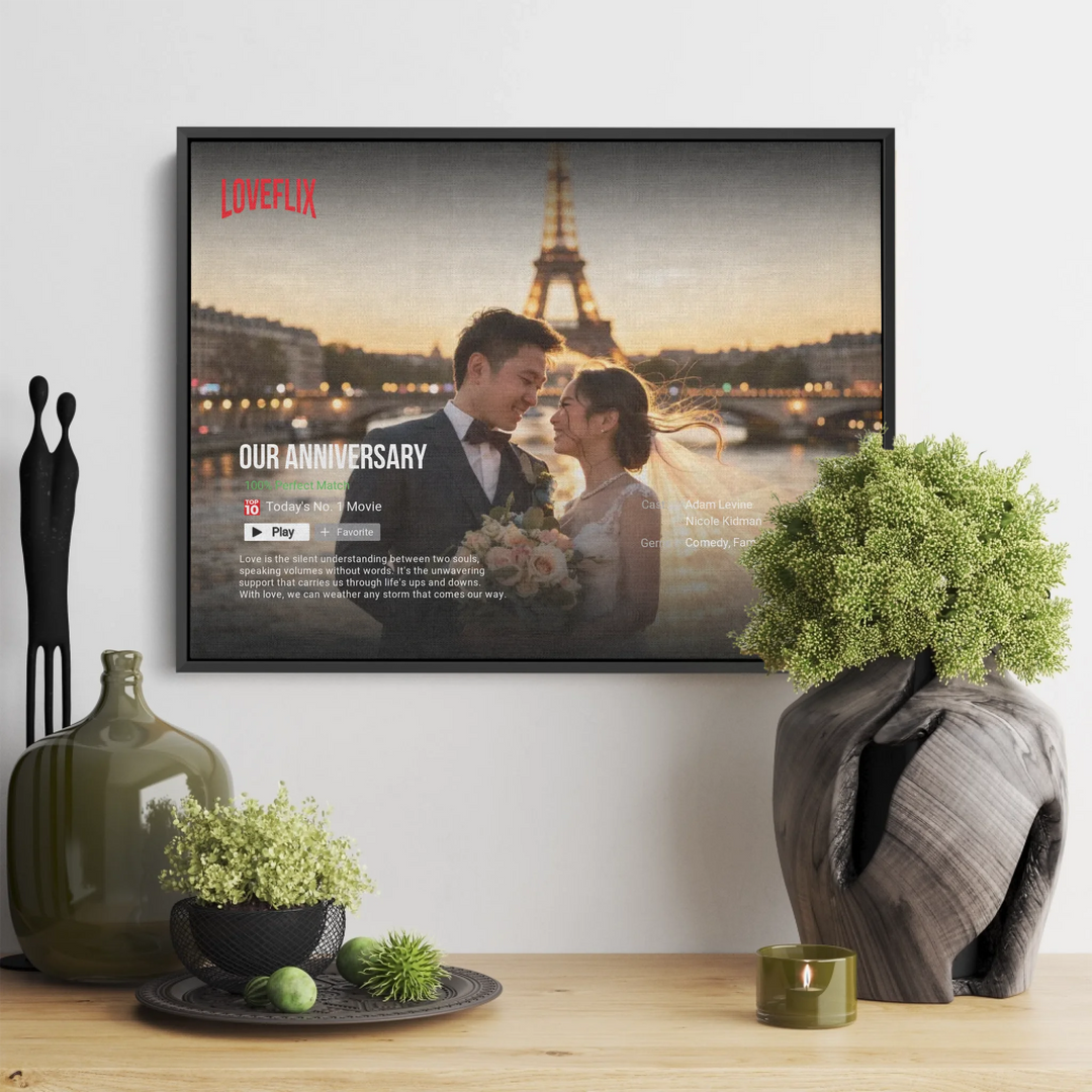 Netflix Love Story: The World’s Top 5 Most Romantic Wedding Paradises | Personalized Poster