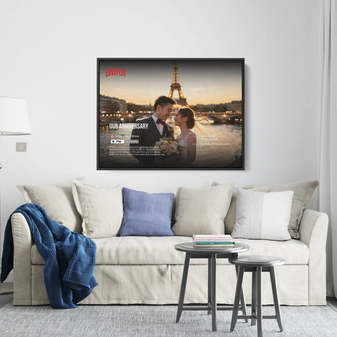 Netflix Love Story: The World’s Top 5 Most Romantic Wedding Paradises | Personalized Poster