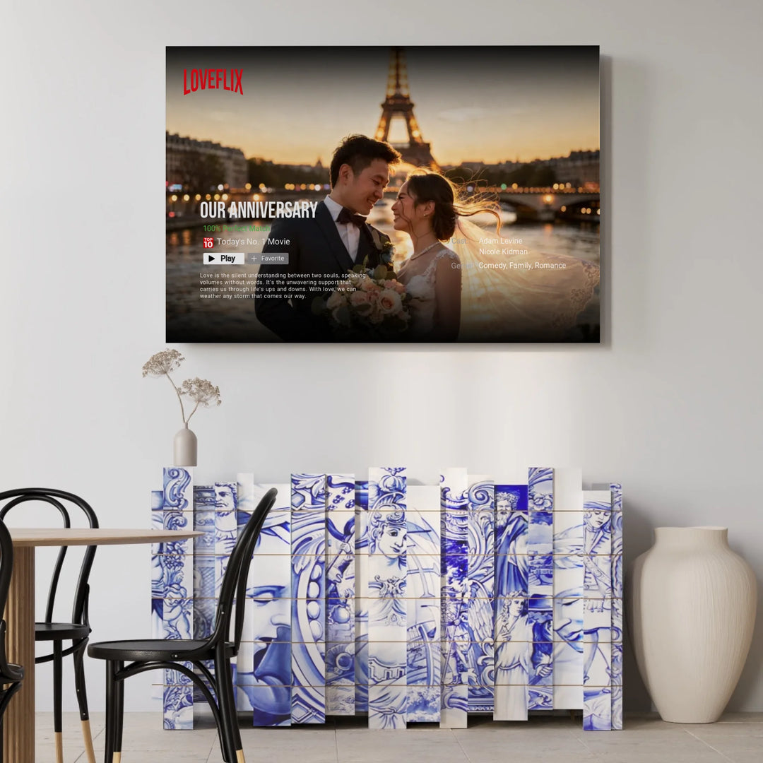 Netflix Love Story: The World’s Top 5 Most Romantic Wedding Paradises | Personalized Poster