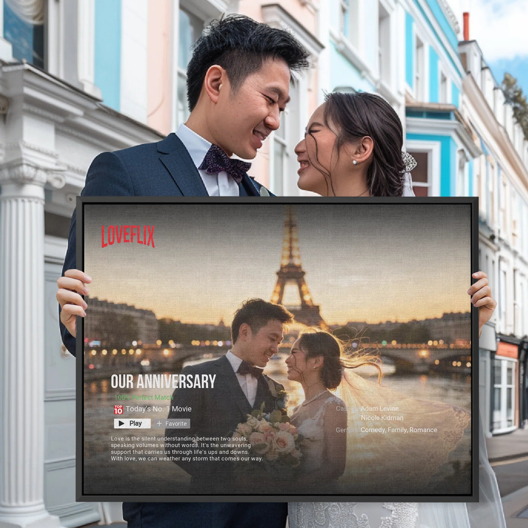Netflix Love Story: The World’s Top 5 Most Romantic Wedding Paradises | Personalized Poster
