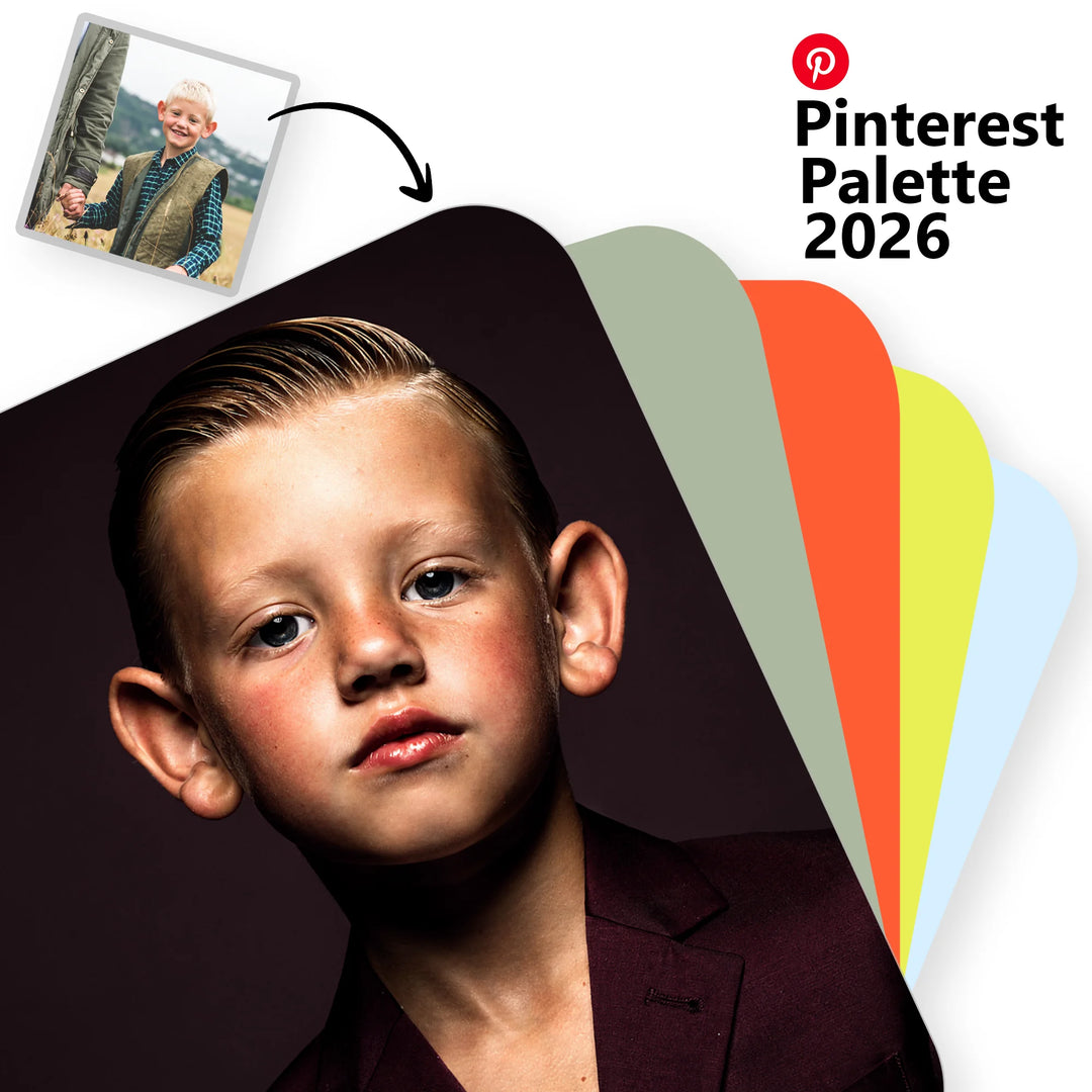 Pinterest Palette Colors Trends 2026 | Personalized Portrait Tabletop Print