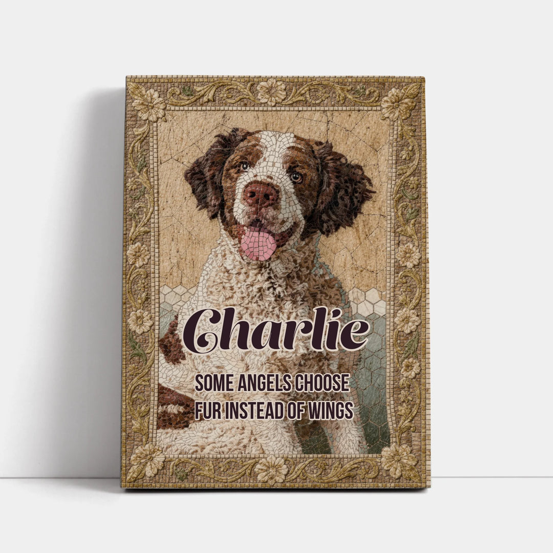 Mosaic Inlay Custom Memorial Portrait