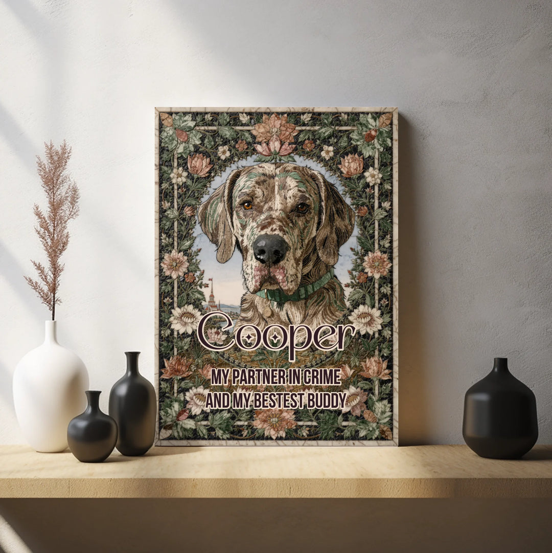 Hardstone Inlay Custom Memorial Portrait
