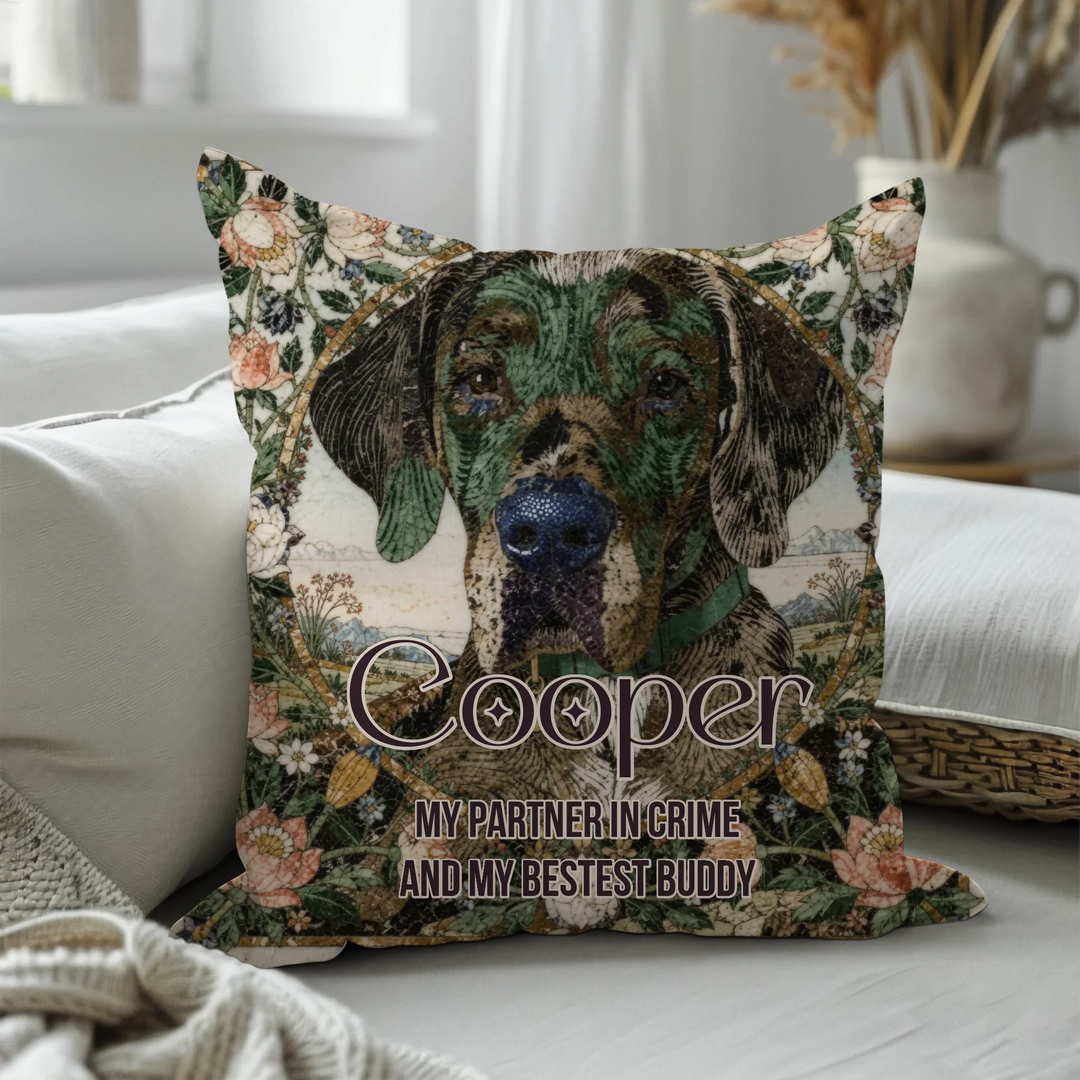 Hardstone Inlay Custom Memorial Portrait