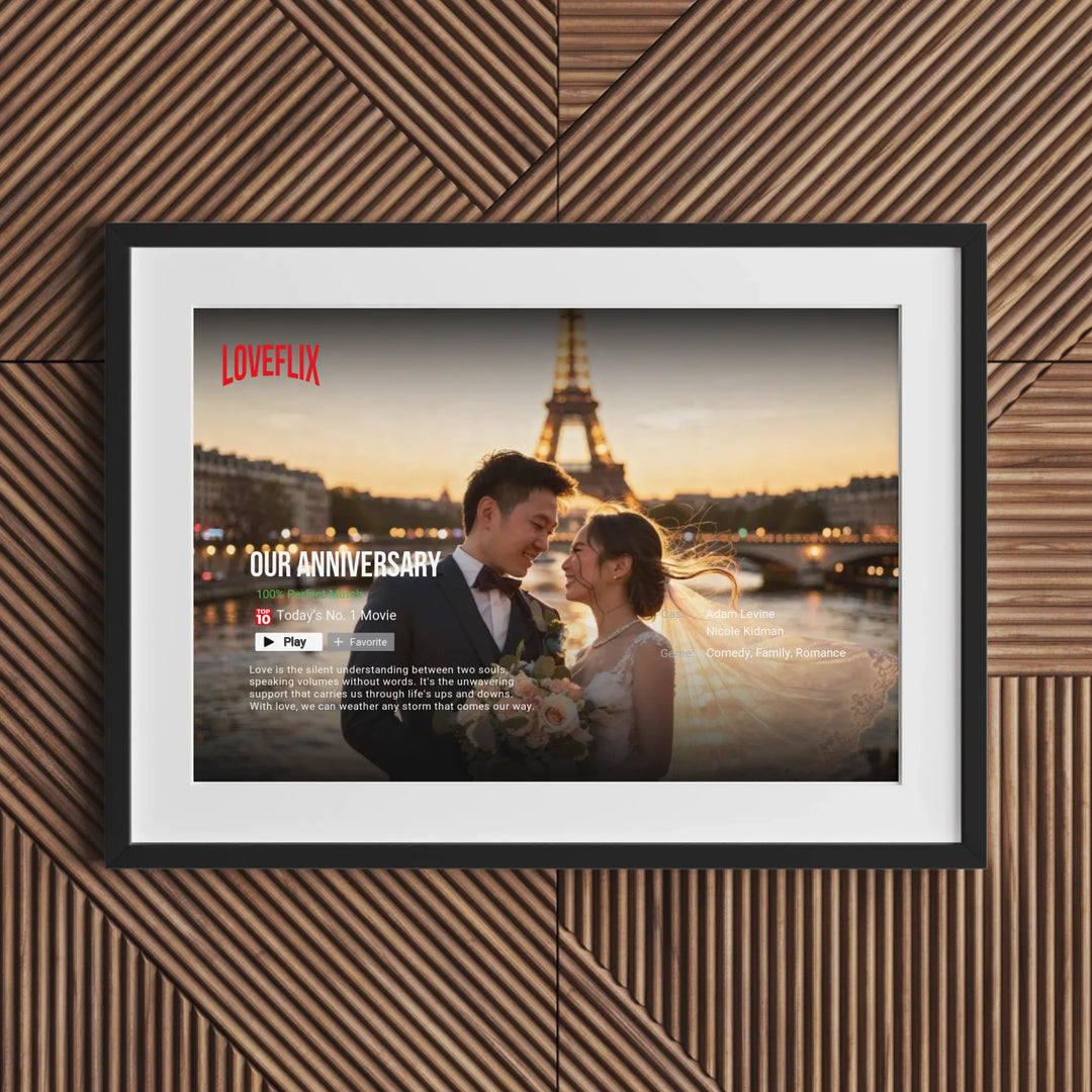 Netflix Love Story: The World’s Top 5 Most Romantic Wedding Paradises | Personalized Poster