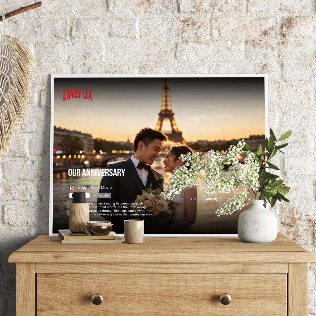 Netflix Love Story: The World’s Top 5 Most Romantic Wedding Paradises | Personalized Poster