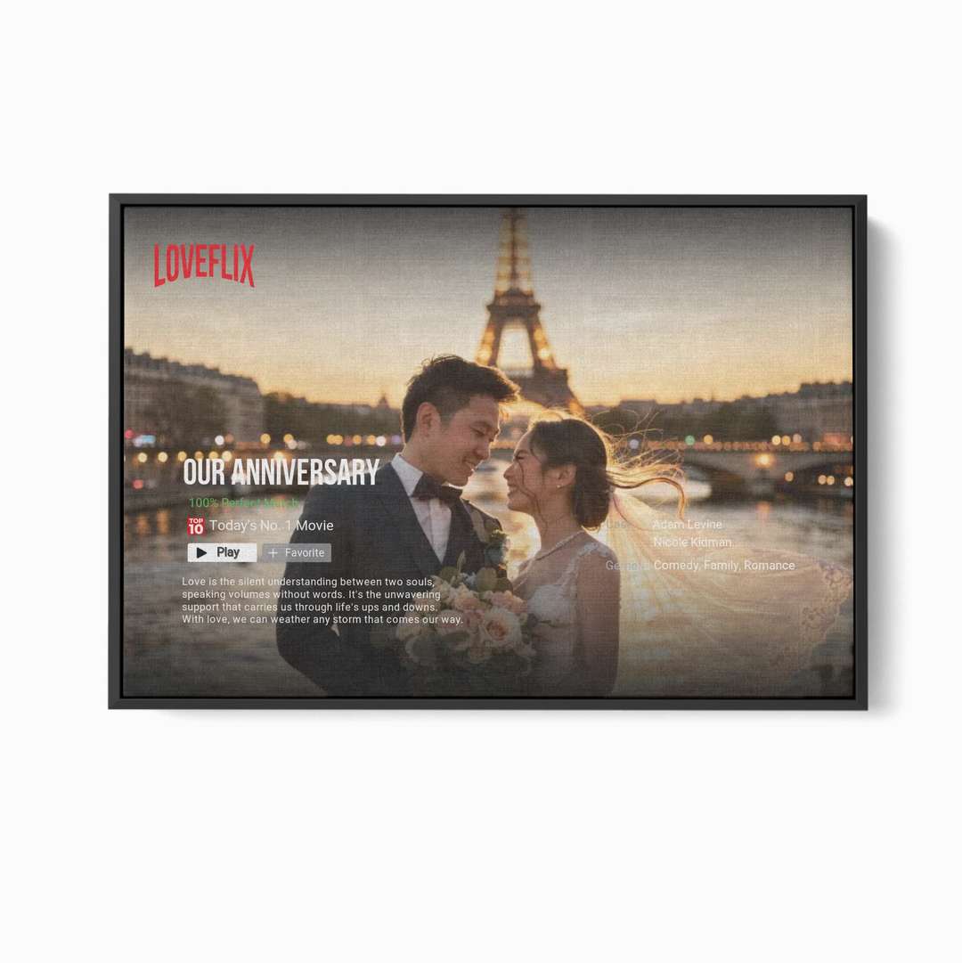Netflix Love Story: The World’s Top 5 Most Romantic Wedding Paradises | Personalized Poster
