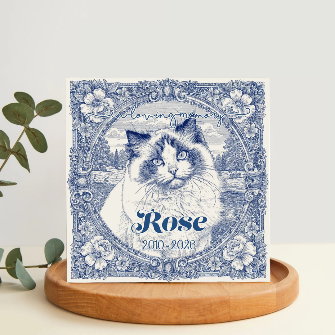 Toile de Jouy Custom Memorial Portrait