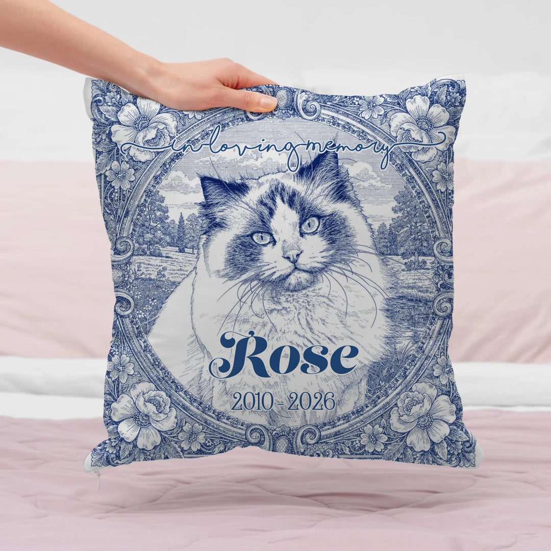 Toile de Jouy Custom Memorial Portrait