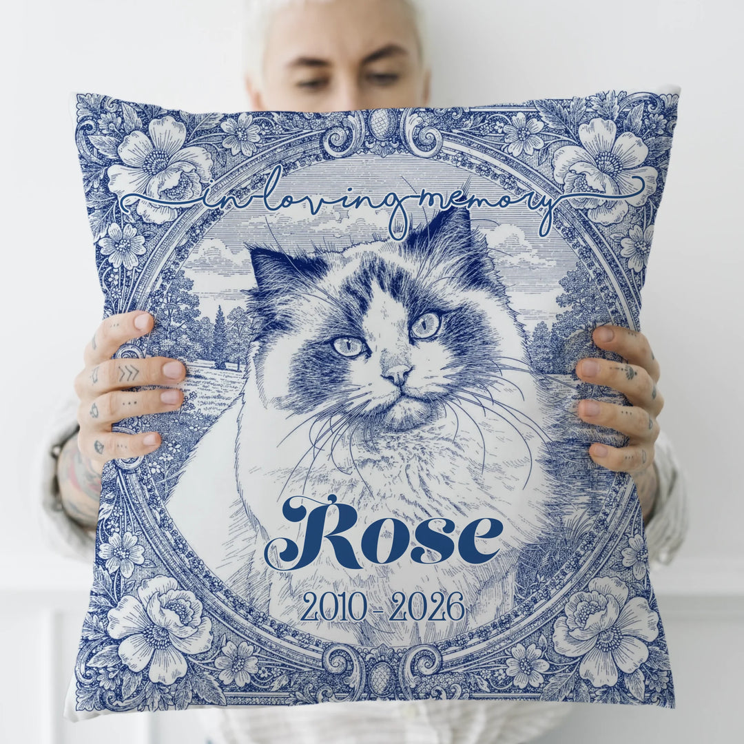 Toile de Jouy Custom Memorial Portrait